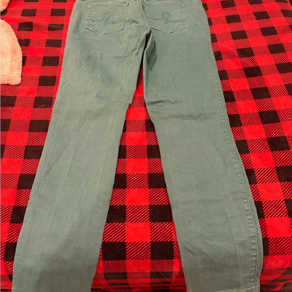 Lilly Pulitzer Aqua Straight Leg Jeans
